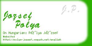 jozsef polya business card